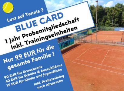 BLUE CARD - Unser Schnupper-Angebot geht weiter !